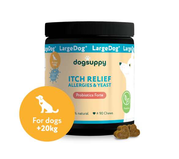 LargeDog⁺ Itch Relief Probiotics Forte 🌿 100% natural 🫙 90 soft chews