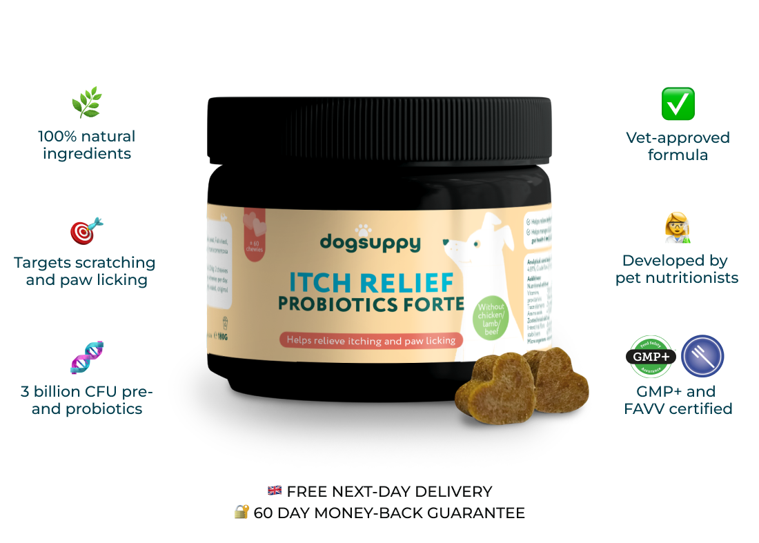 Itch Relief Probiotics Forte | 100% natural ingredients | 60 soft chews